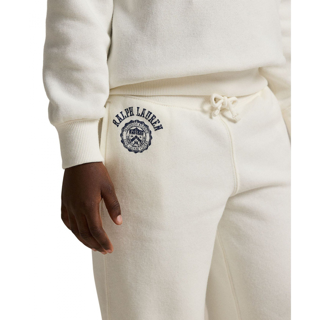 'Girls' 2T-6X Logo Crest Wide-Leg Pants'