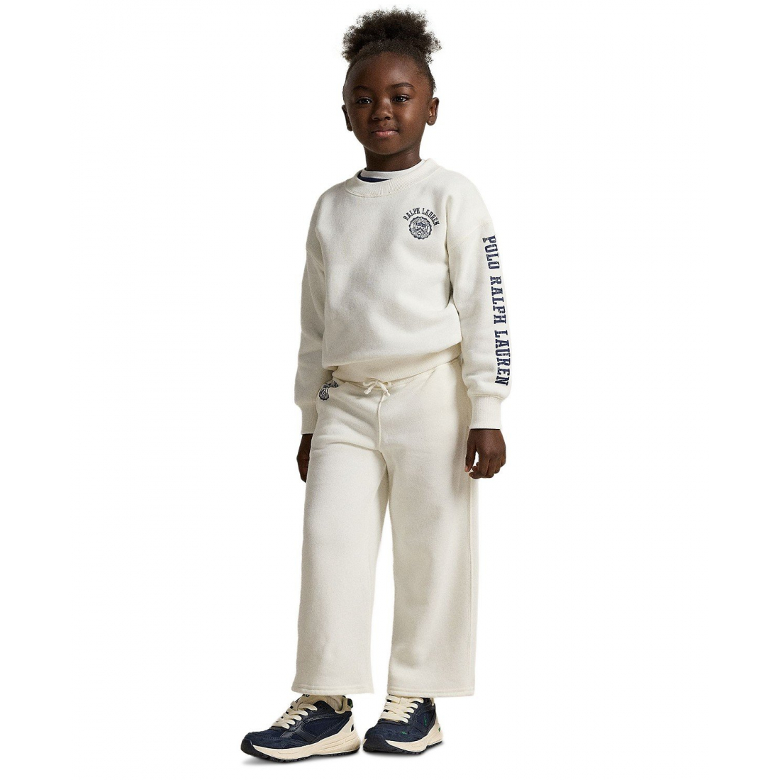 'Girls' 2T-6X Logo Crest Crewneck Sweatshirt'