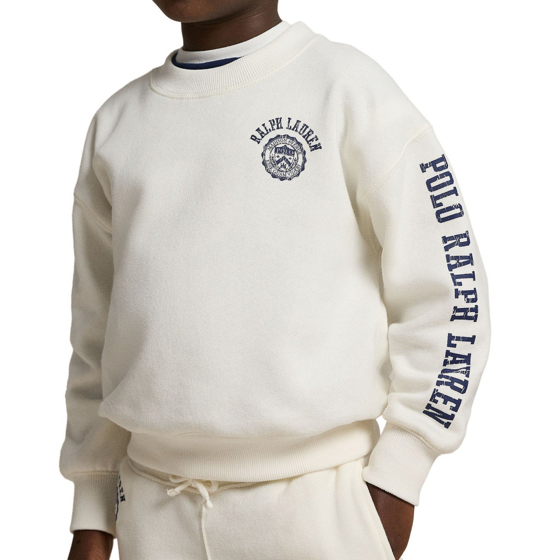 'Girls' 2T-6X Logo Crest Crewneck Sweatshirt'