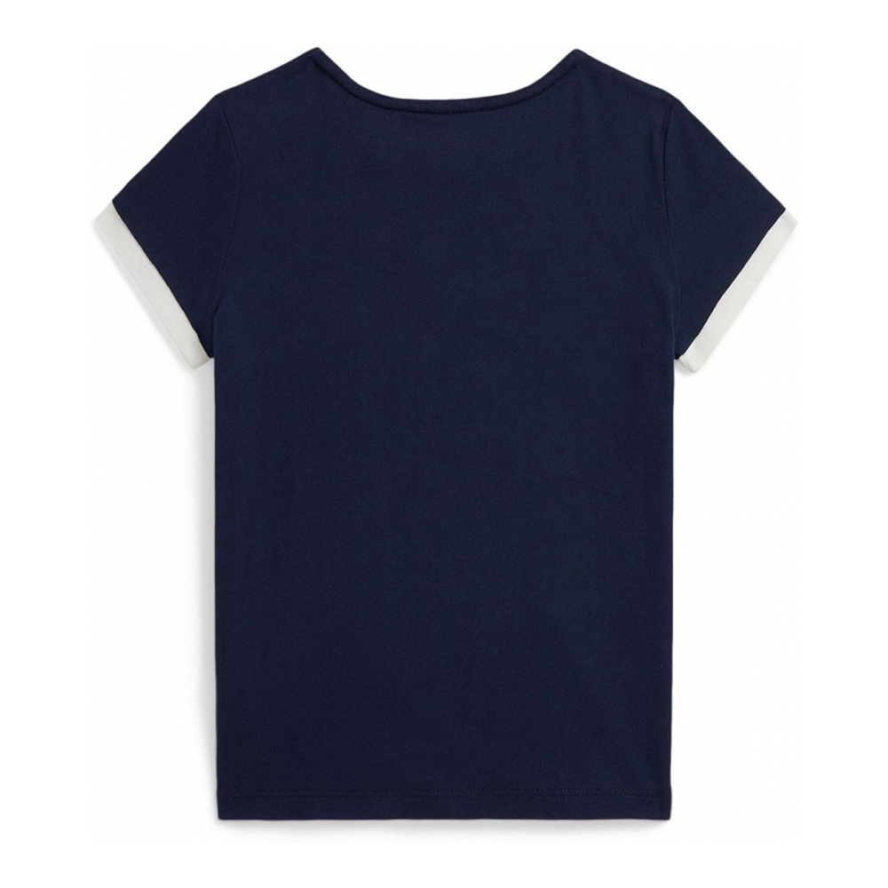 'Girls' 2T-6X Logo Crest Short Sleeve T-Shirt'