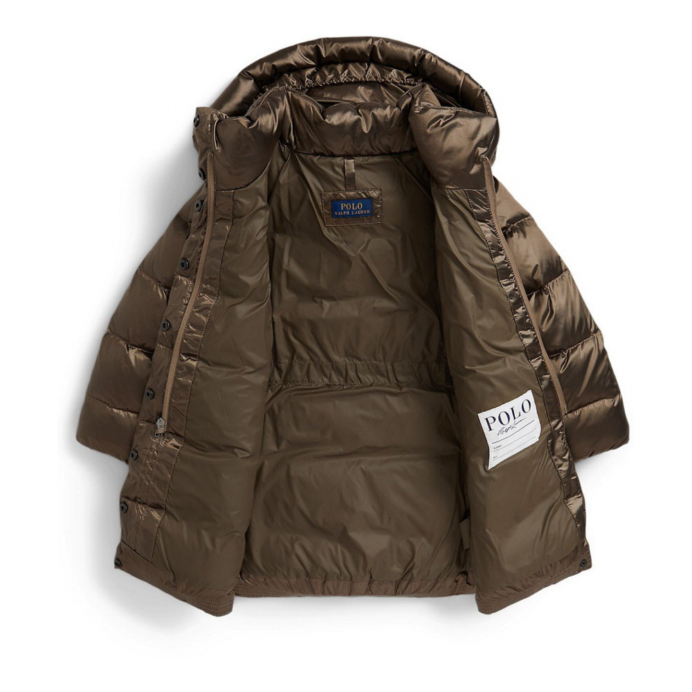 'Girls' 2T-6X Insulated Metallic Outerwear Coat'