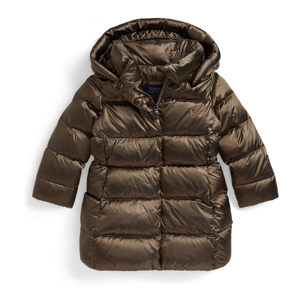 'Girls' 2T-6X Insulated Metallic Outerwear Coat'