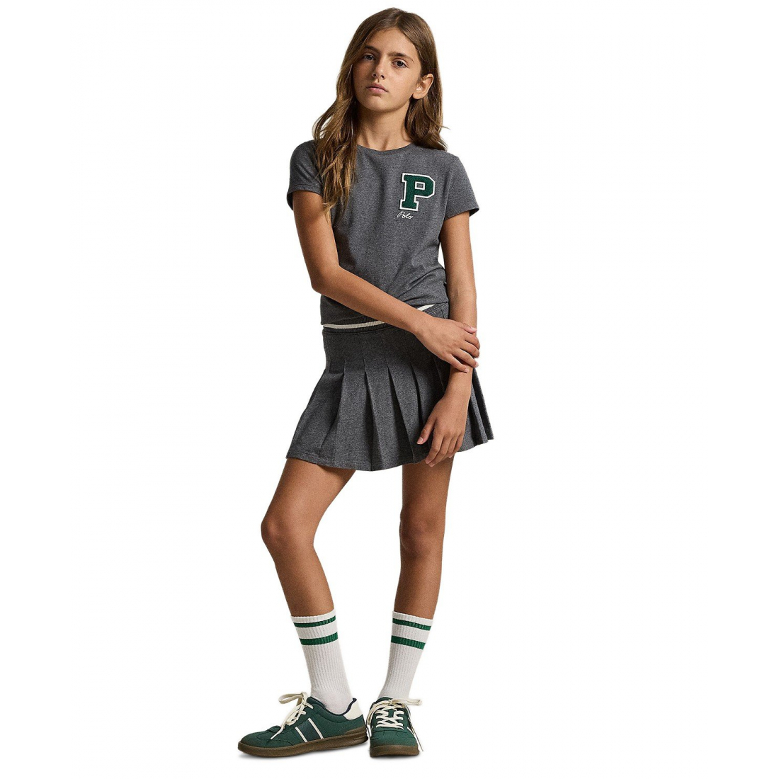 'Girls' 7-16 Letterman Short Sleeve T-Shirt'