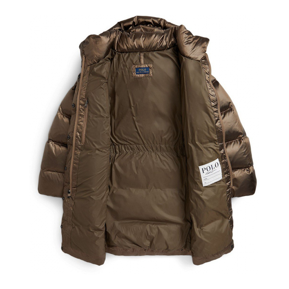 'Girls' 7-16 Metallic Long Sleeves Outerwear Coat'