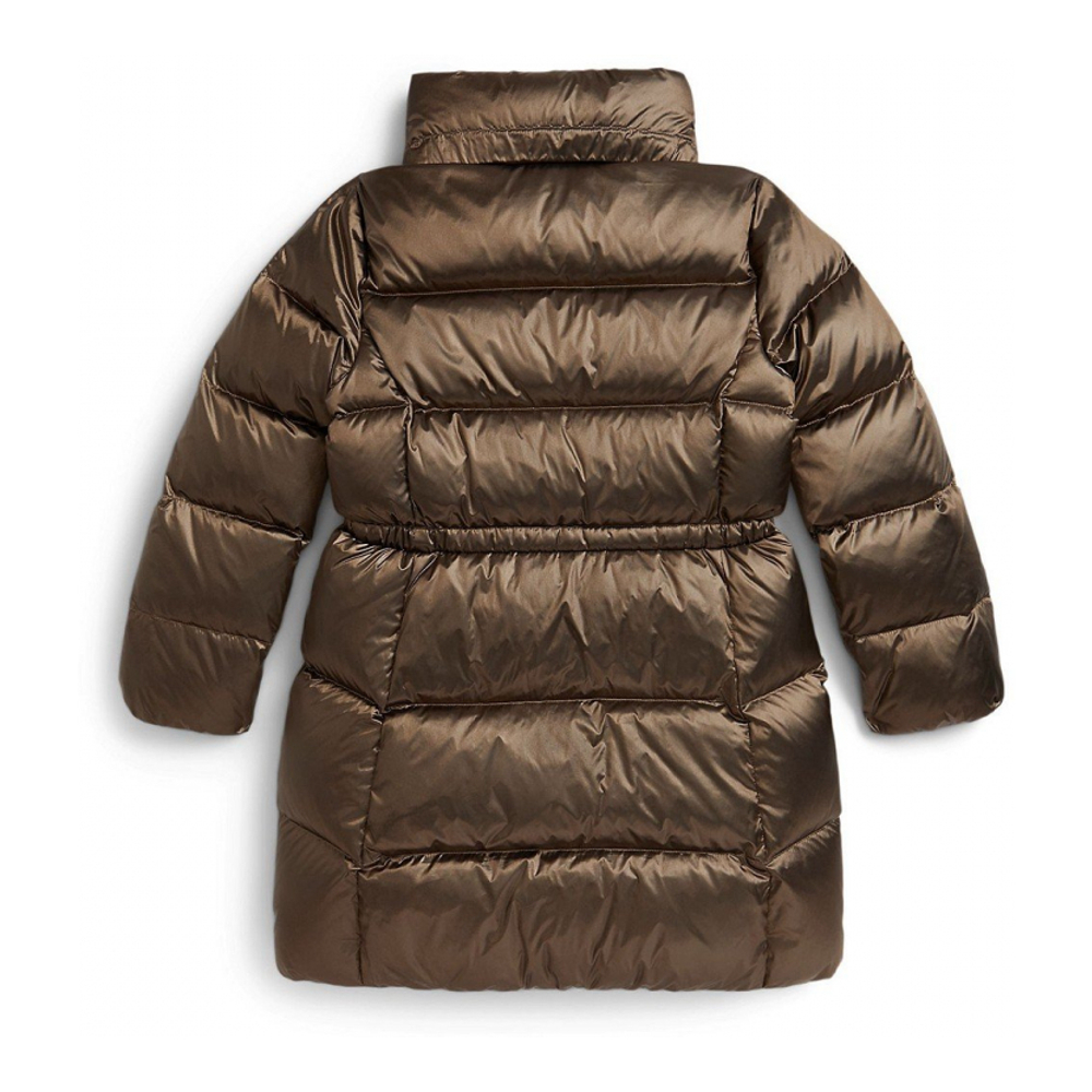 'Girls' 7-16 Metallic Long Sleeves Outerwear Coat'