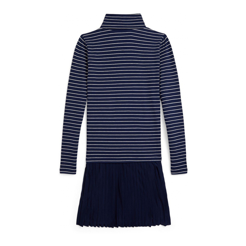 'Girls' 7-16 Striped Turtleneck Dress'