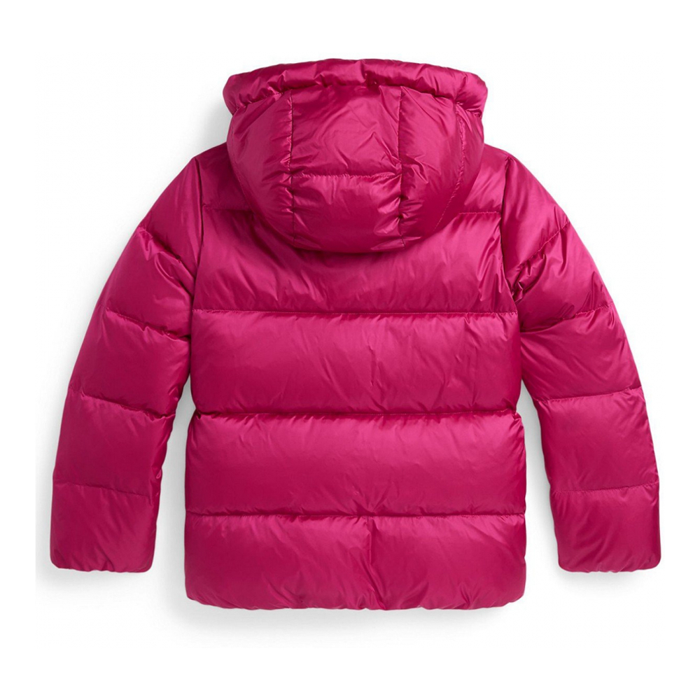 'Girls' 7-16 Metallic Hooded Outerwear Coat'