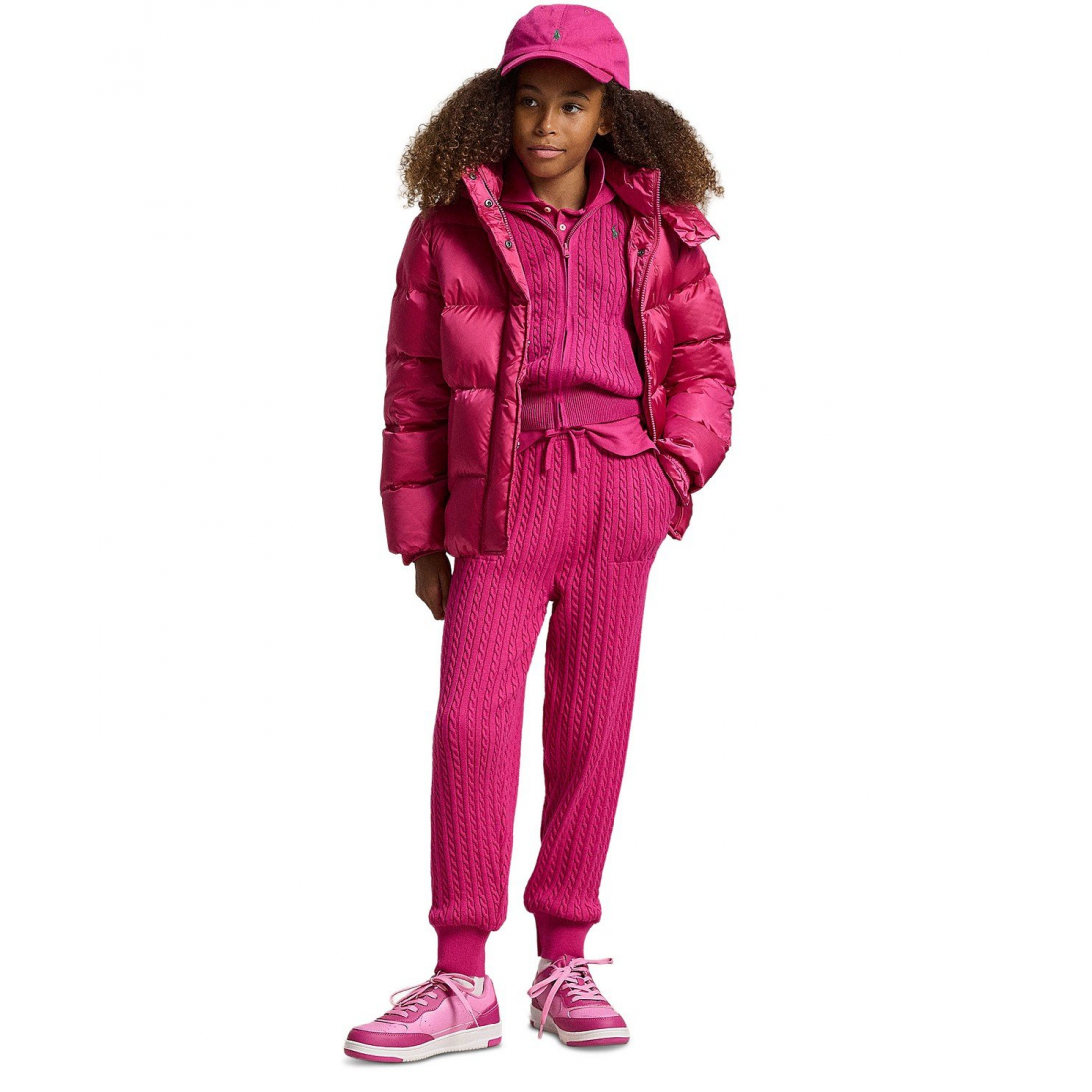 'Girls' 7-16 Metallic Hooded Outerwear Coat'