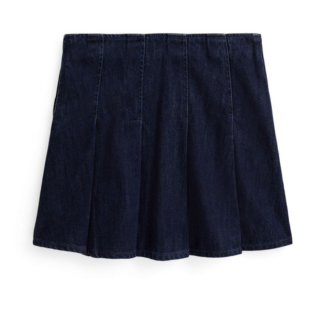 'Girls' 7-16 Pleated Denim Skirt'