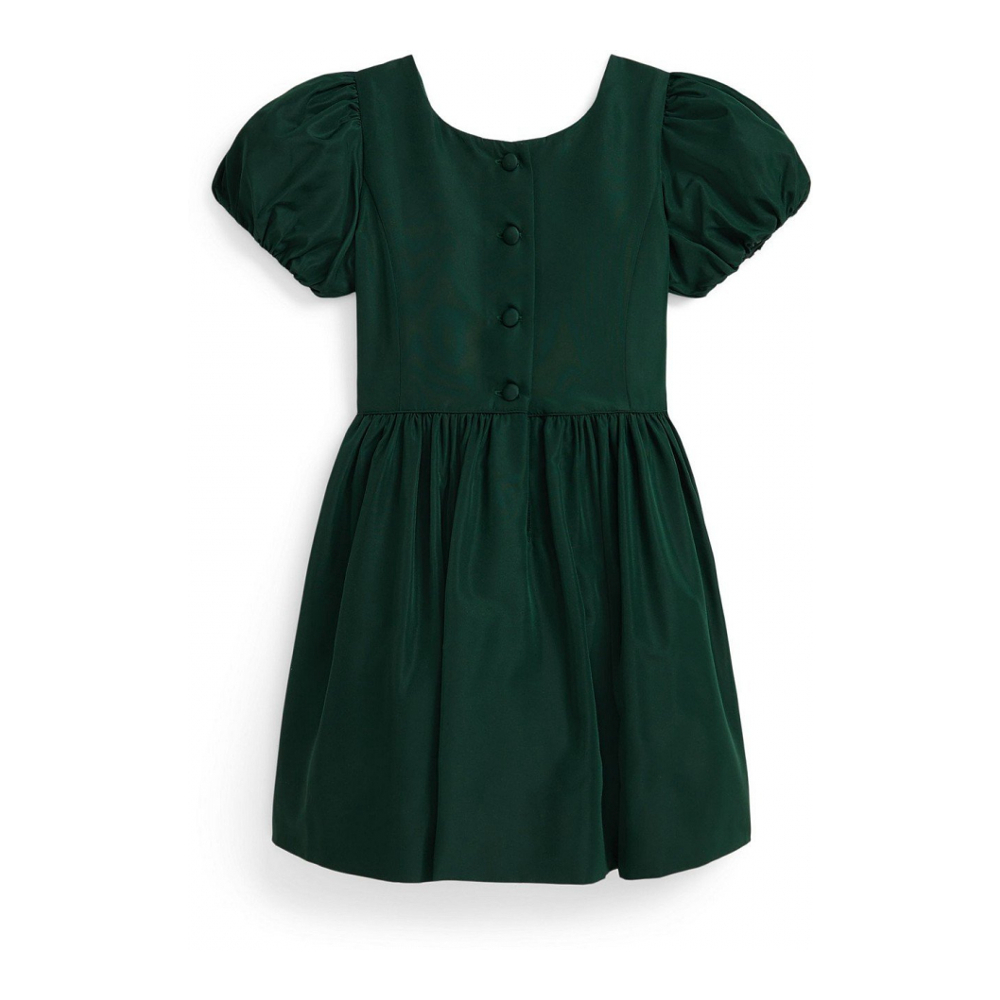 'Girls' 2T-6X Short-Sleeve Taffeta Dress'