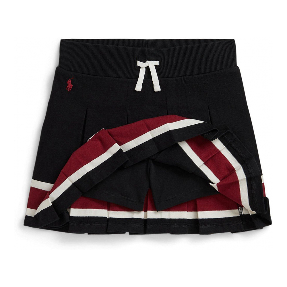 'Girls' 7-16 Striped Pleated Skort'
