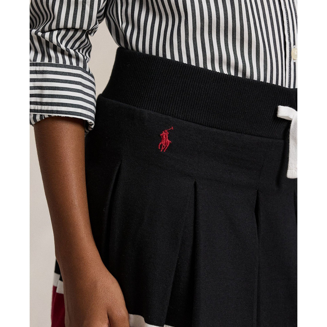 'Girls' 7-16 Striped Pleated Skort'