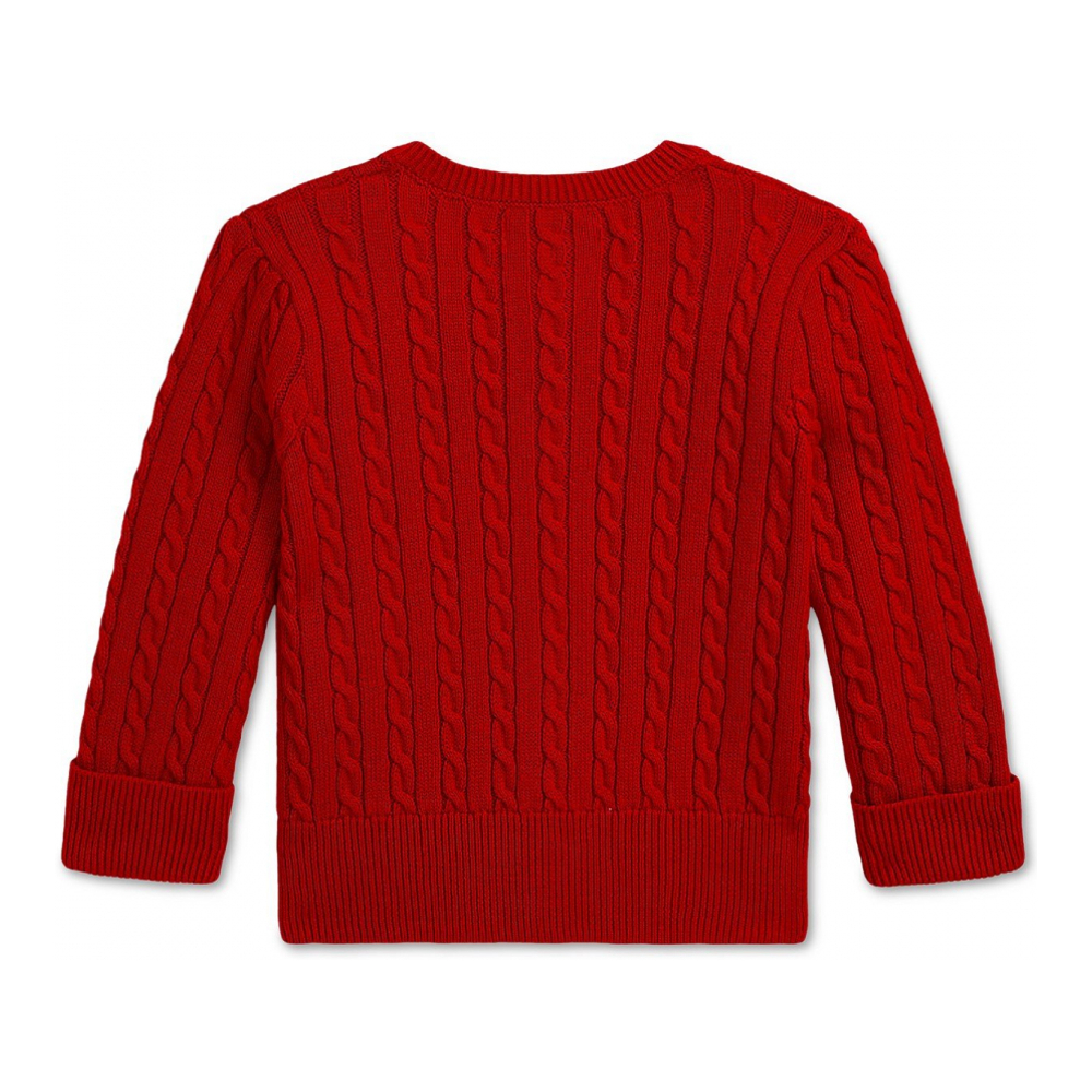 'Baby Girls Cable-Knit Cotton Cardigan'