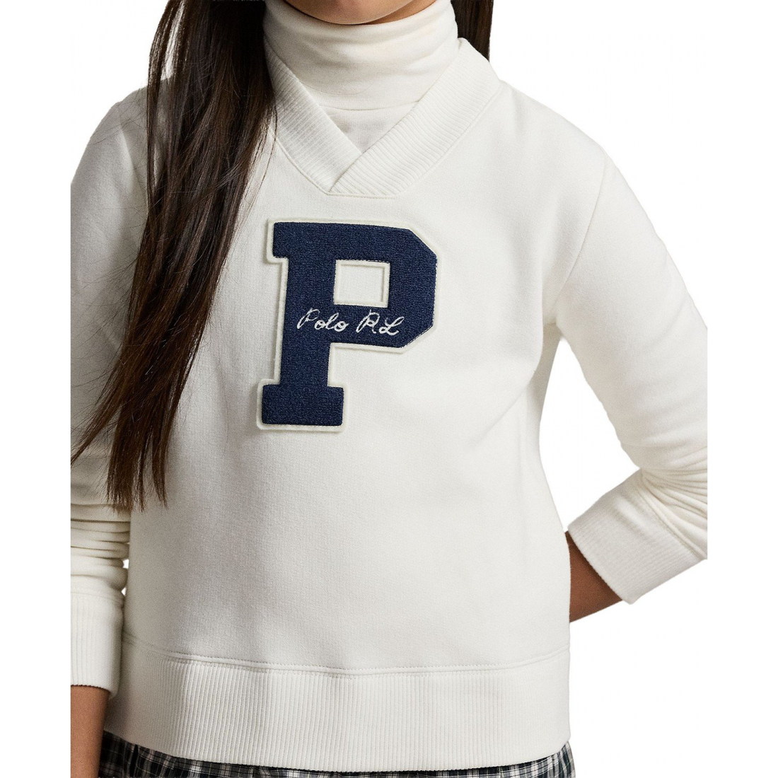 'Girls' 7-16 Letterman Sweatshirt Dress'