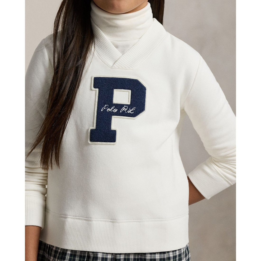 'Girls' 7-16 Letterman Sweatshirt Dress'