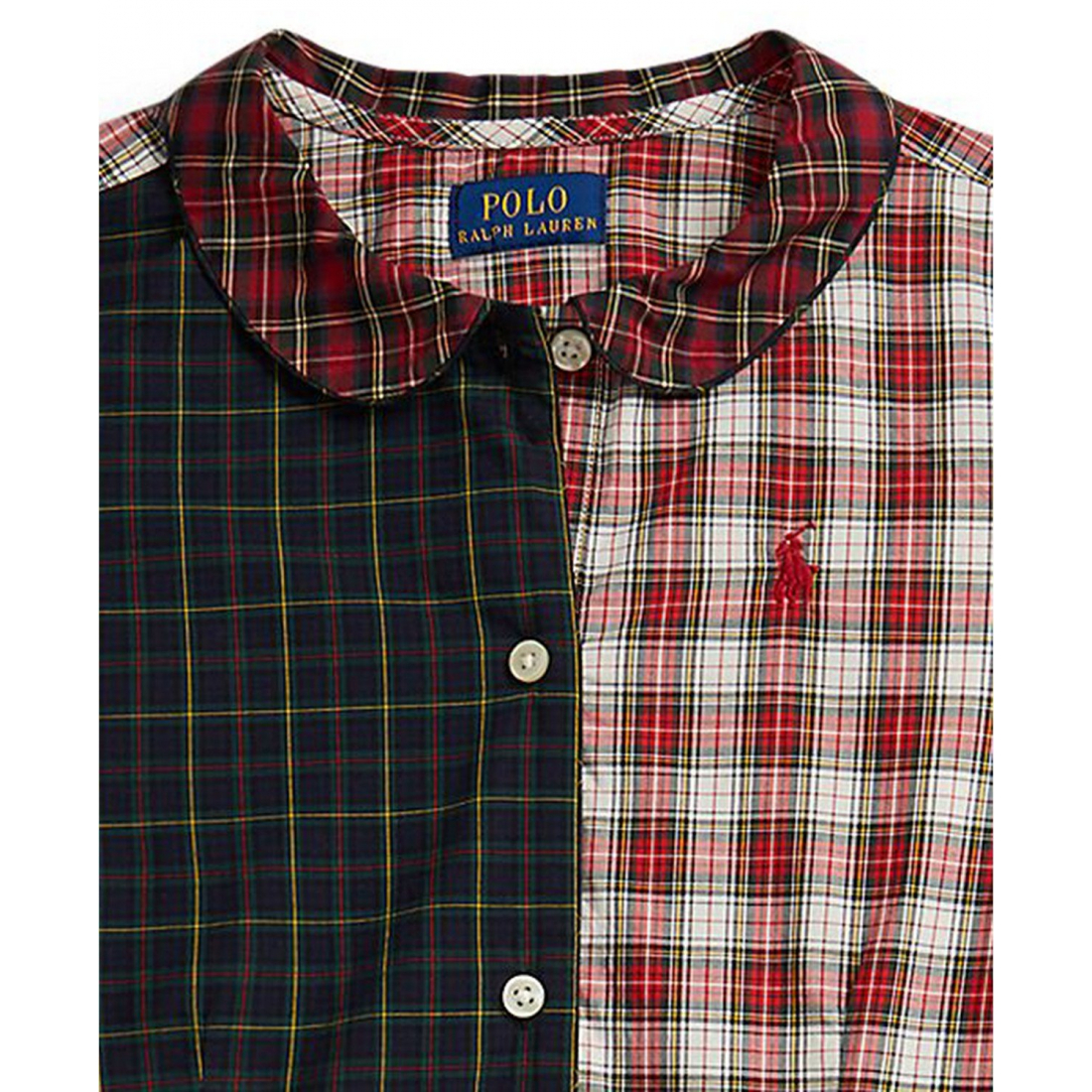 'Girls' 7-16 Long-Sleeve Plaid Shirt Dress'