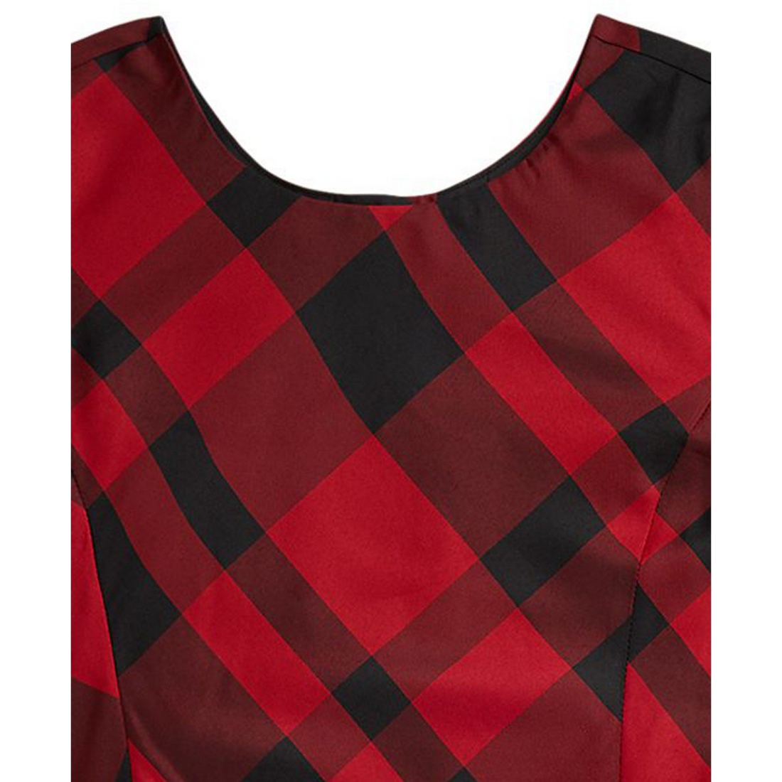 'Girls' 7-16 Short-Sleeve Plaid Taffeta Dress'