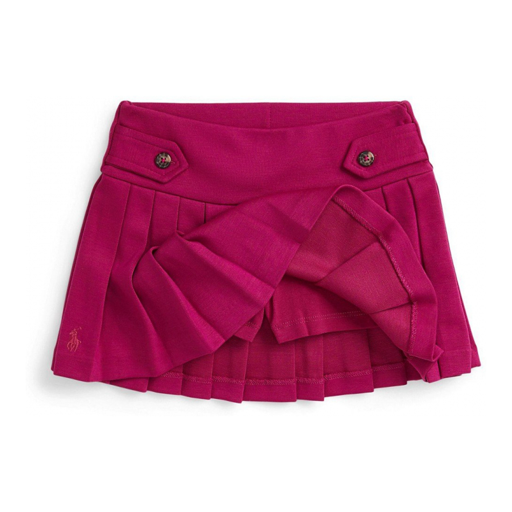'Girls 2T-6X Pleated Ponte Skort'