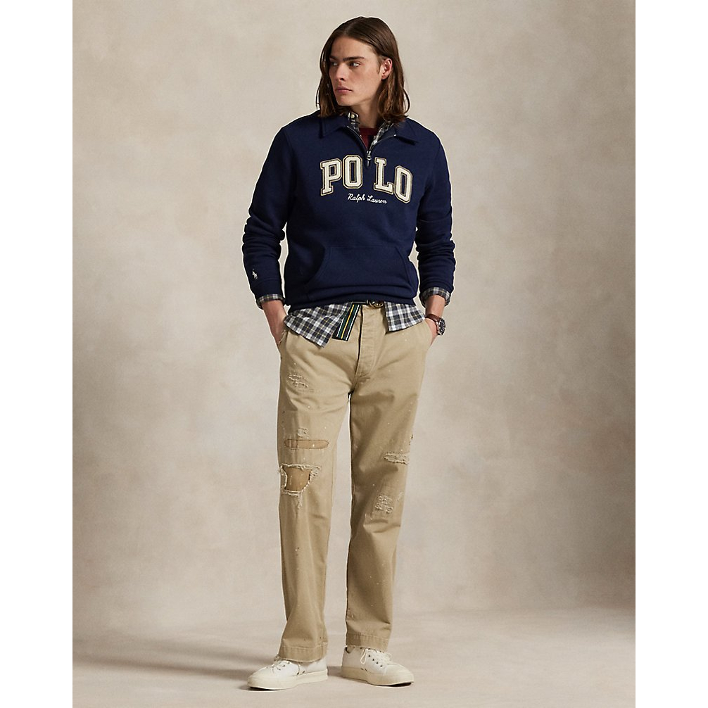 'Logo Fleece Collared Sweatshirt' pour Hommes