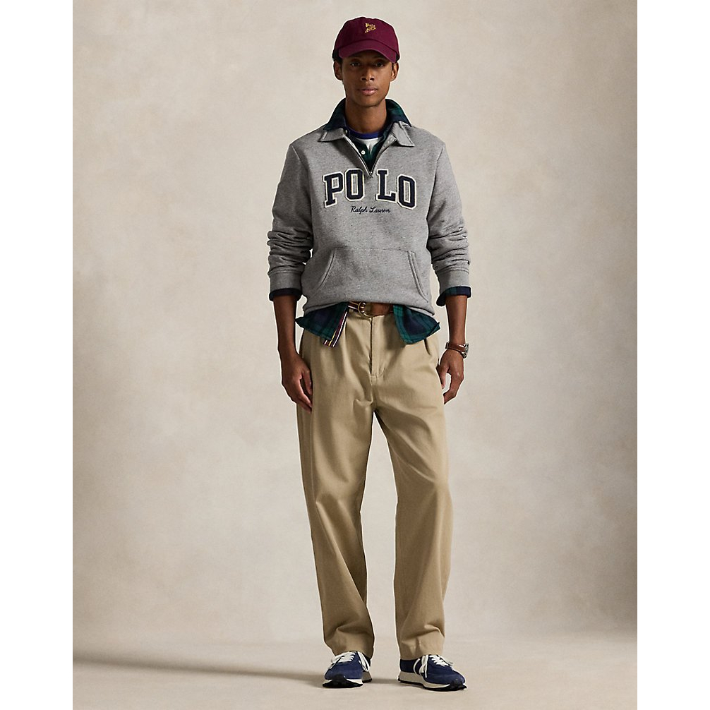 'Logo Fleece Collared Sweatshirt' pour Hommes