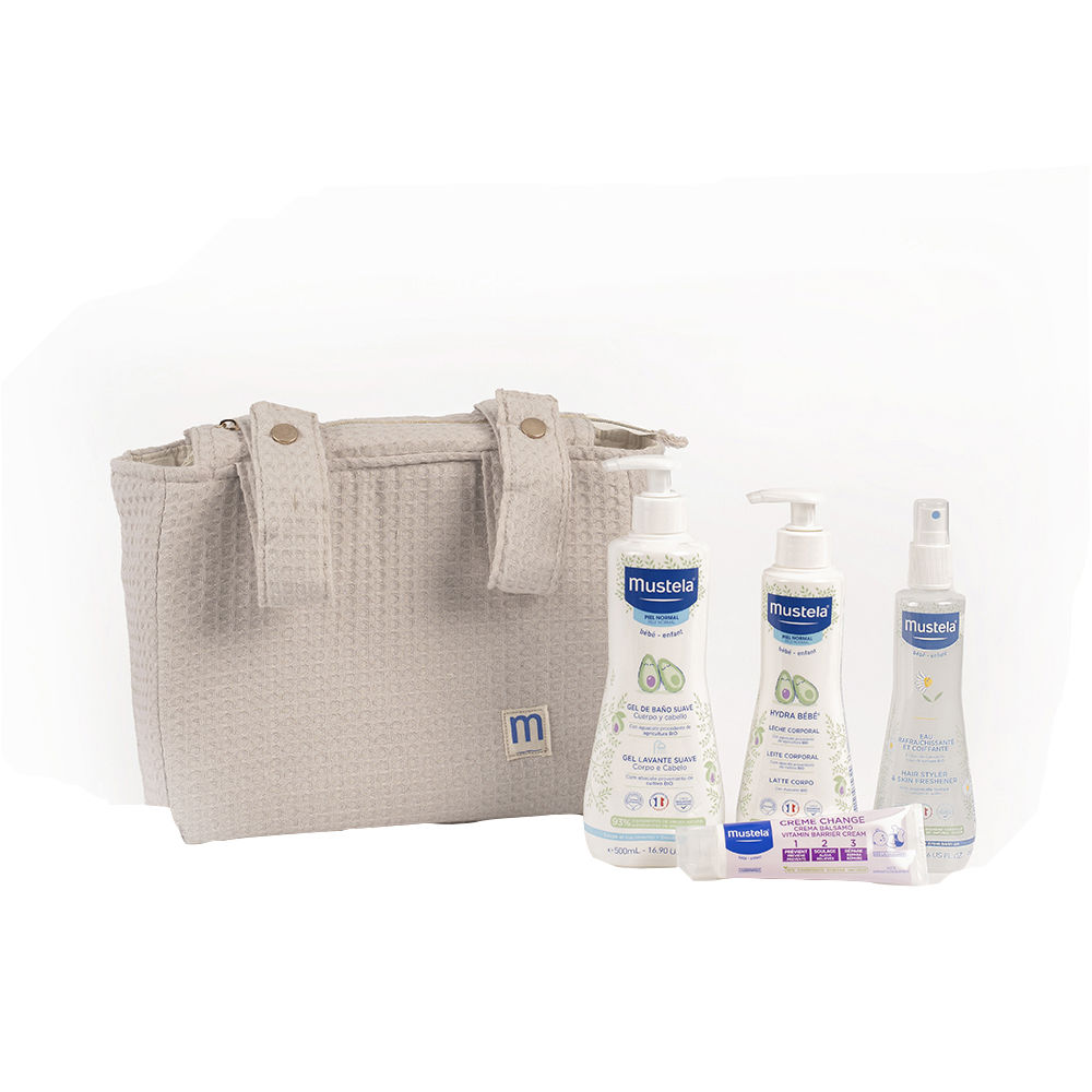 'Trolley Bag' Baby Care Set - beige 5 Pieces