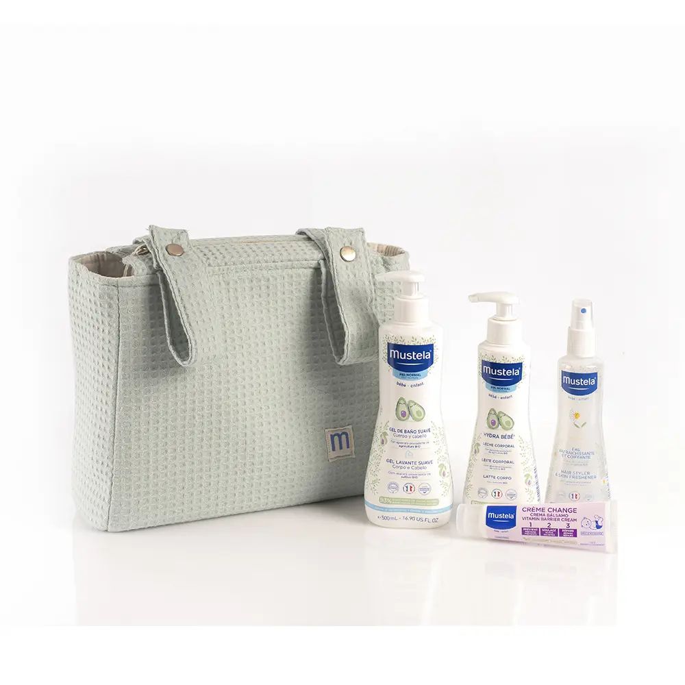 'Trolley Bag' Baby Care Set - mint 5 Pieces
