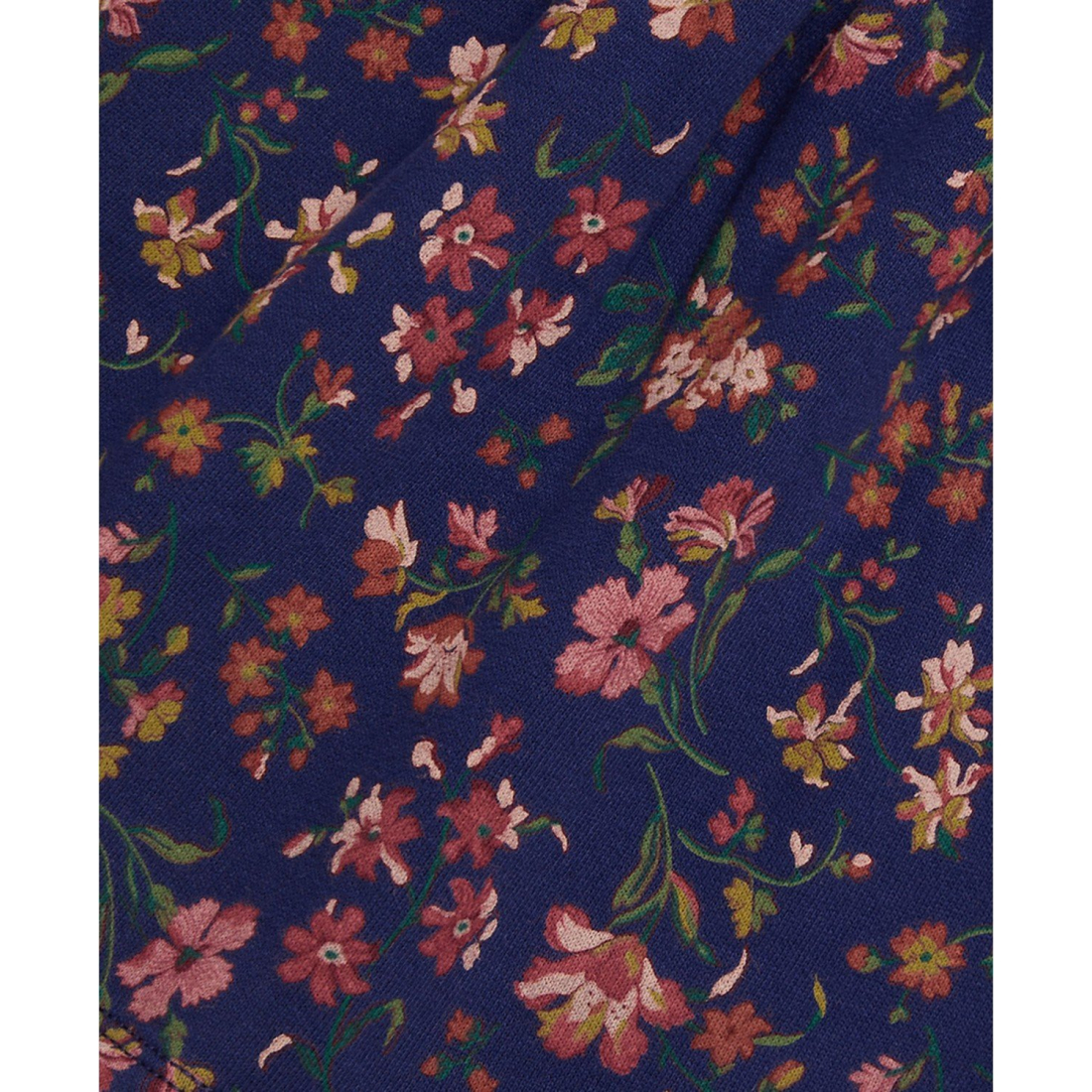 'Baby Girls Floral Fleece Dress'