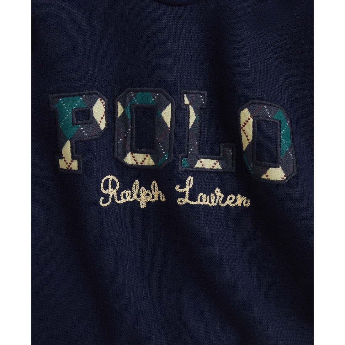 'Baby Girls' Argyle-Logo Fleece Sweatshirt and Pants, 2-Piece Set'