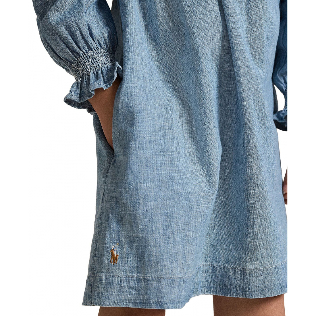 'Girls' 2T-6X Smocked Round Neck Dress'