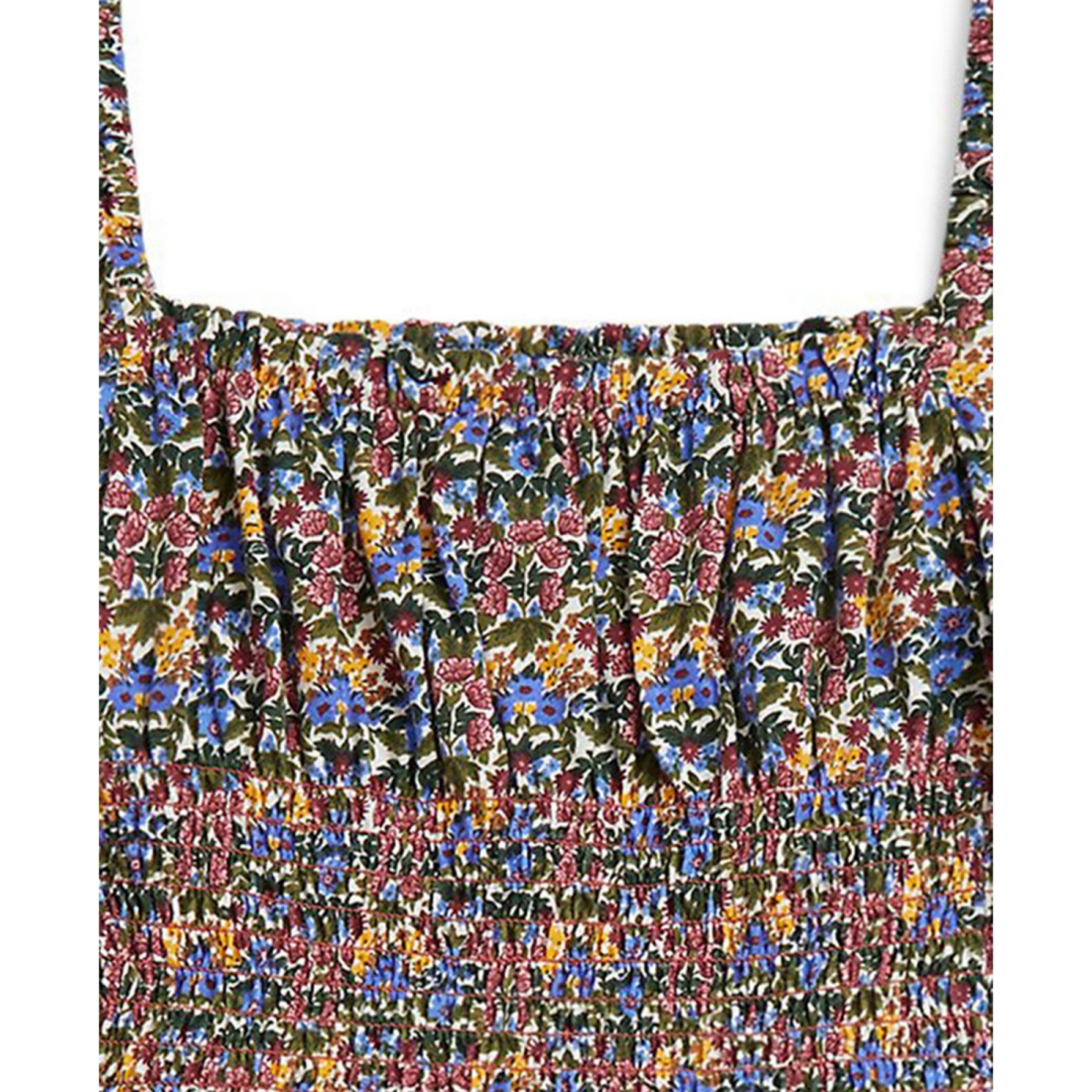 'Girls' 2T-6X Floral Smocked Top and Skirt, 2-Piece Set'