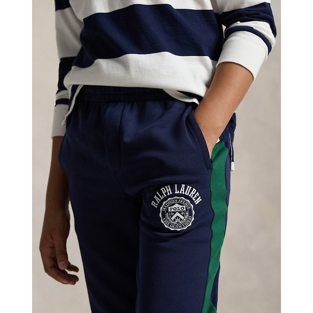 'Logo Crest Double-Knit Jogger Pant' pour Garçons