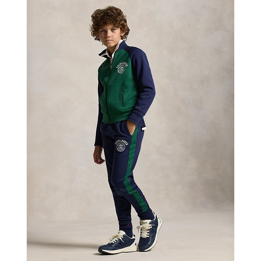 'Logo Crest Double-Knit Jogger Pant' pour Garçons