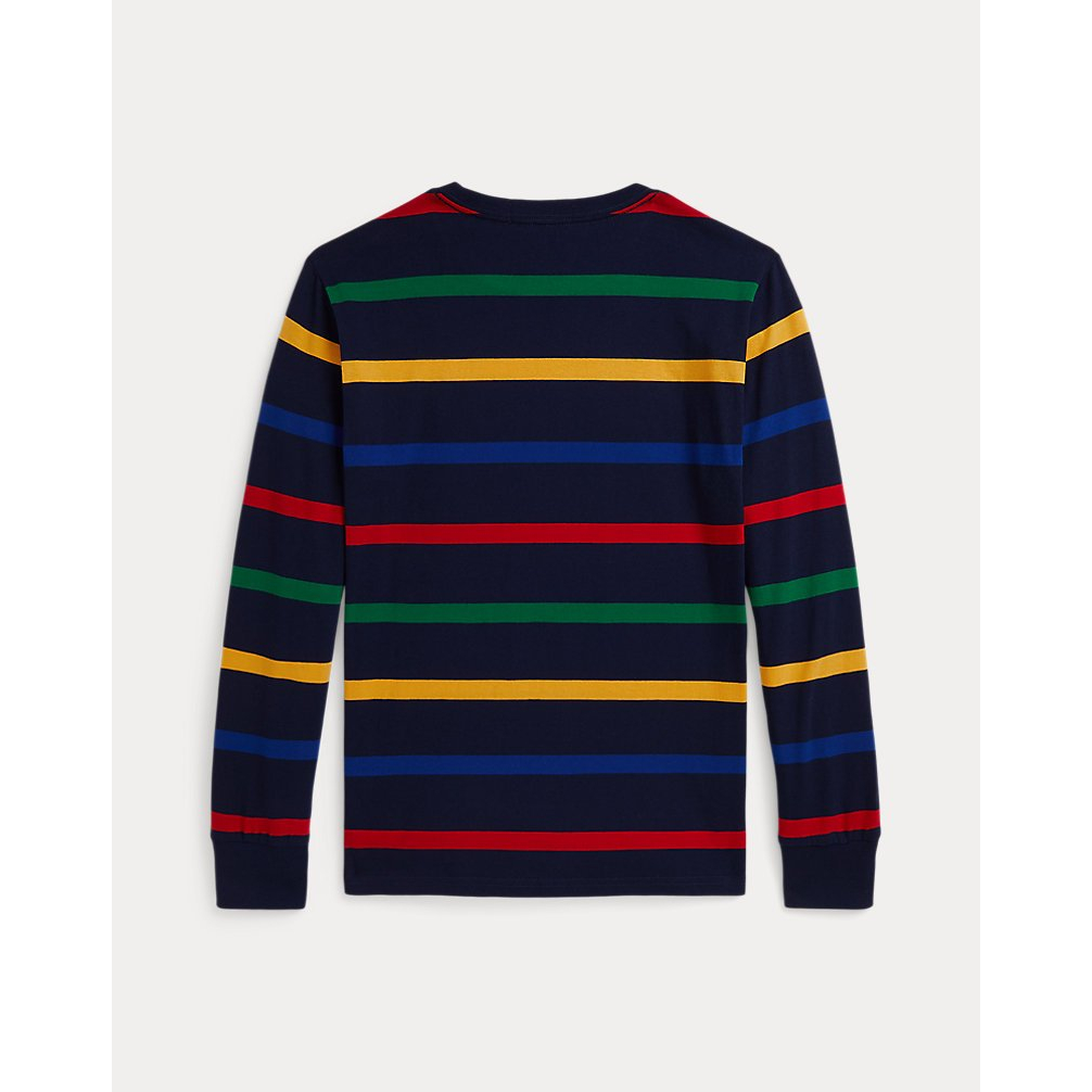 'Striped Cotton Long-Sleeve Tee' pour Garçons