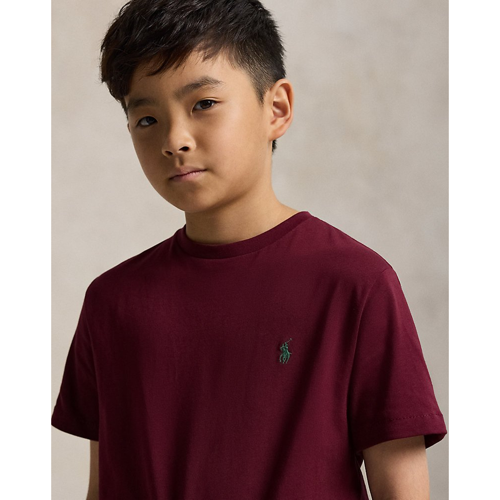 'Cotton Jersey Crewneck Tee' pour Garçons