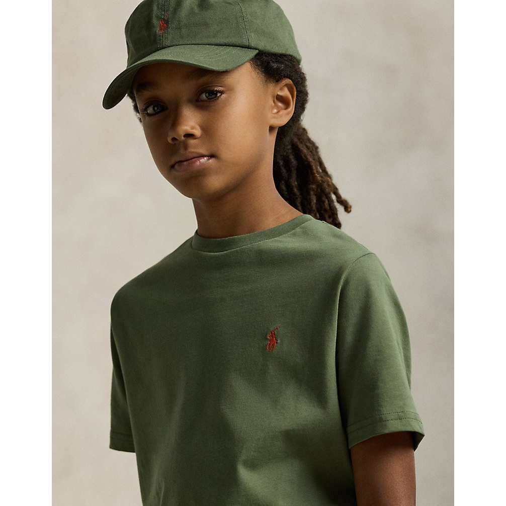 'Cotton Jersey Crewneck Tee' pour Garçons