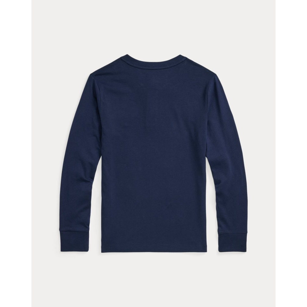 'Cotton Jersey Henley Shirt' pour Garçons