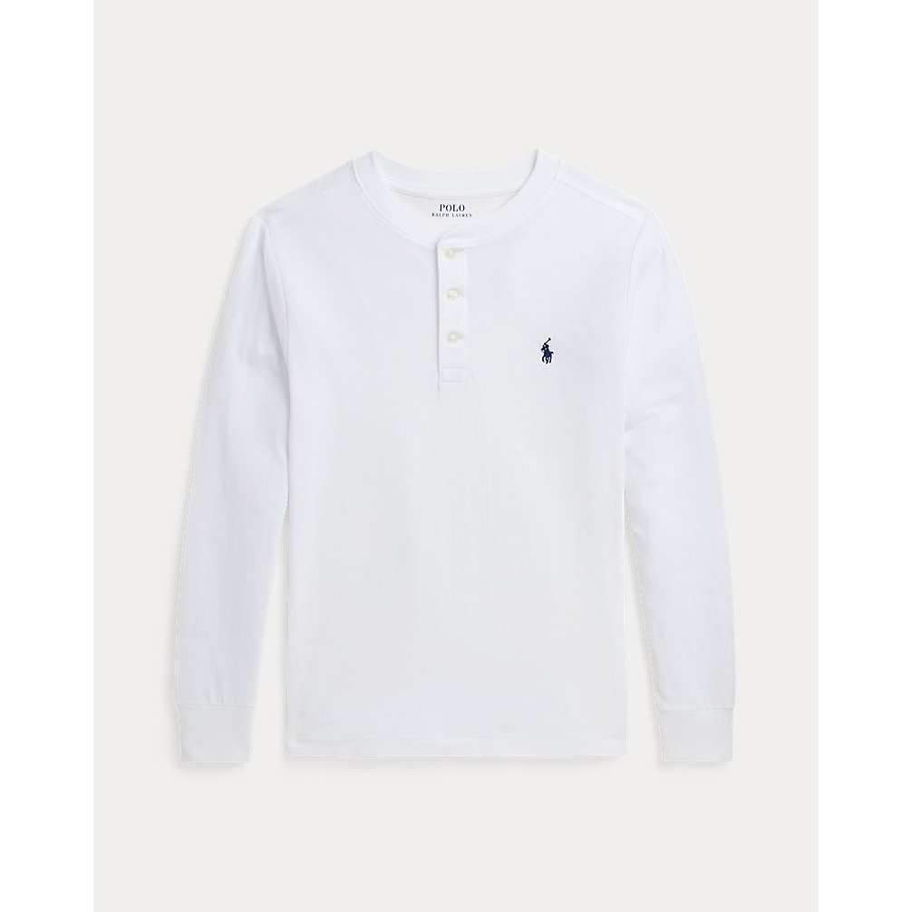 'Cotton Jersey Henley Shirt' pour Garçons
