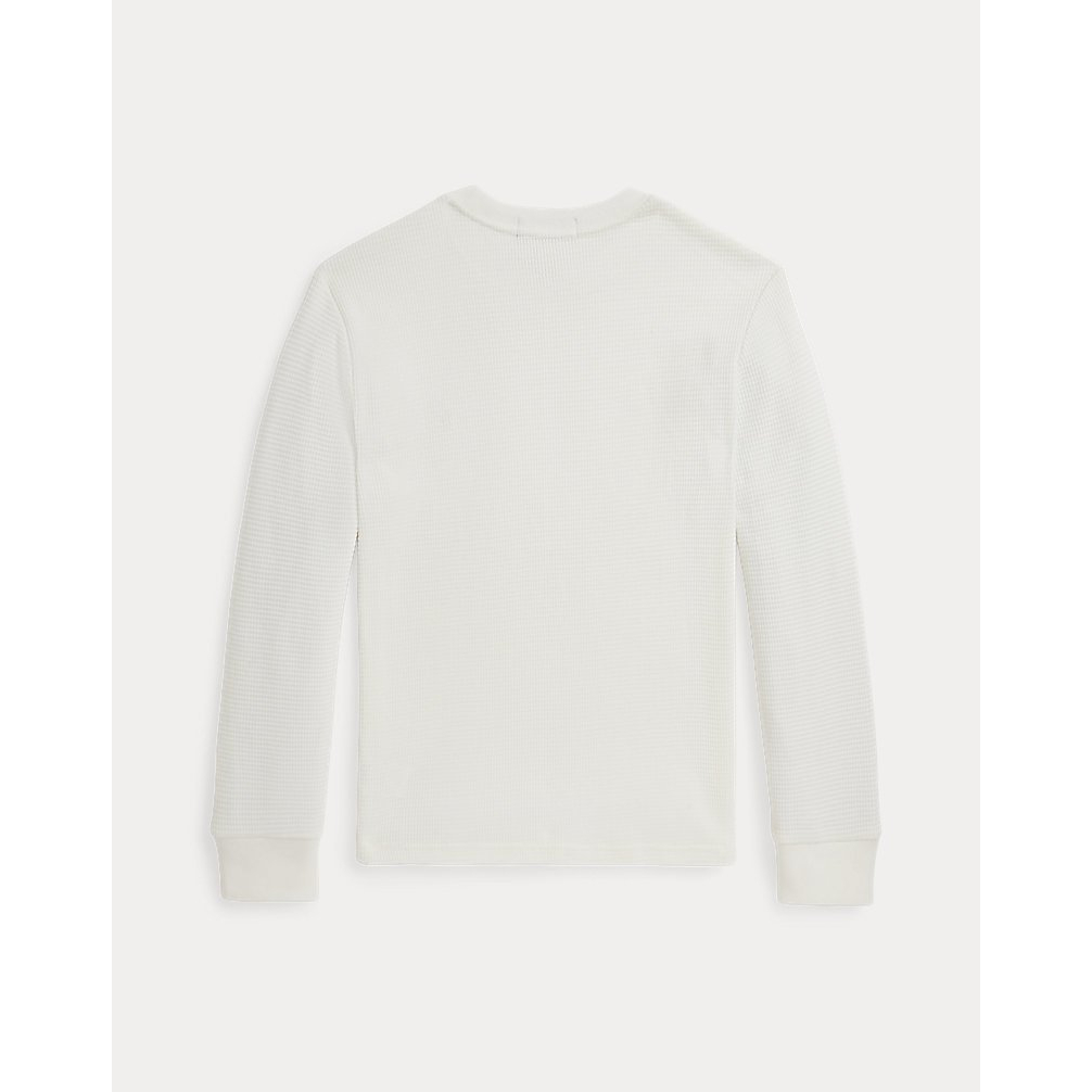 'Waffle-Knit Cotton Long-Sleeve Tee' pour Garçons