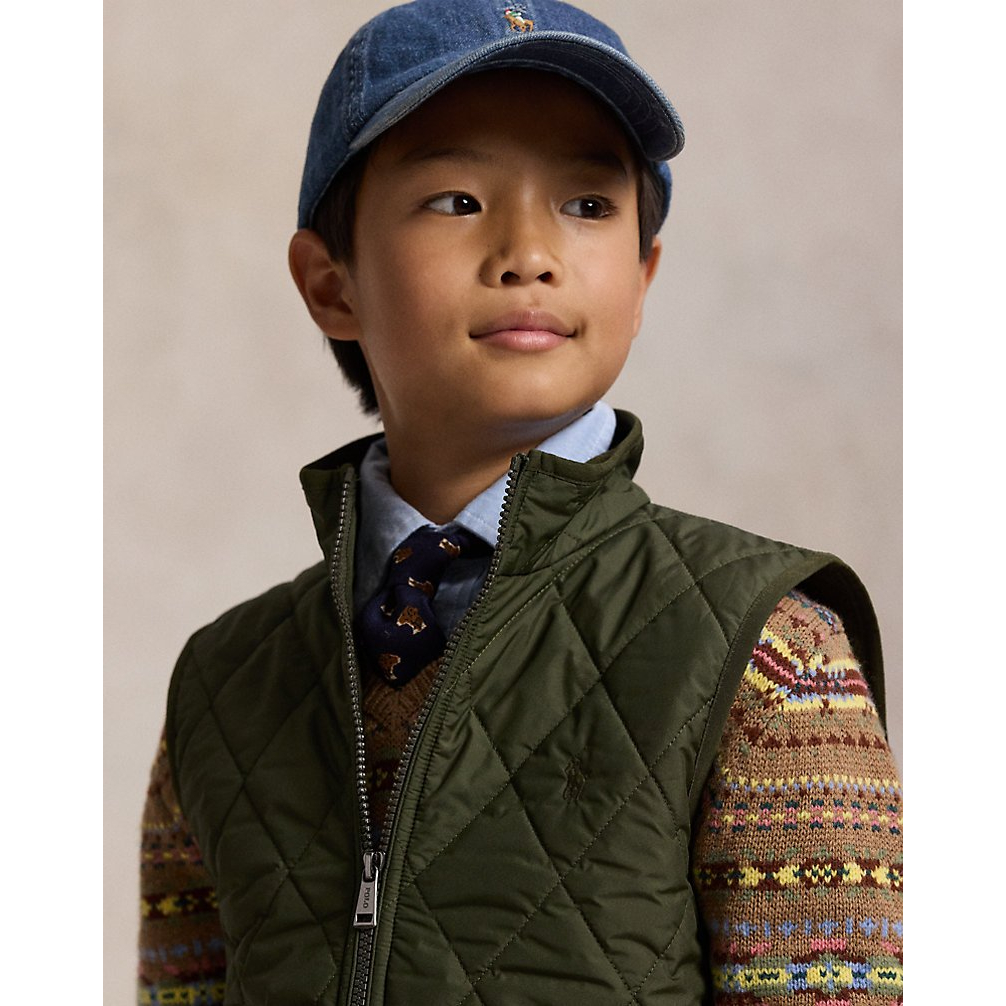 'Fleece-Lined Quilted Vest' pour Garçons