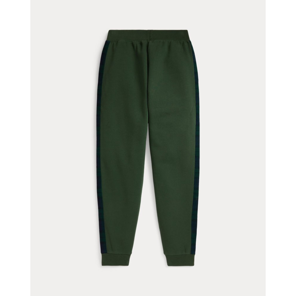 'Plaid-Trim Fleece Jogger Pant' pour Garçons