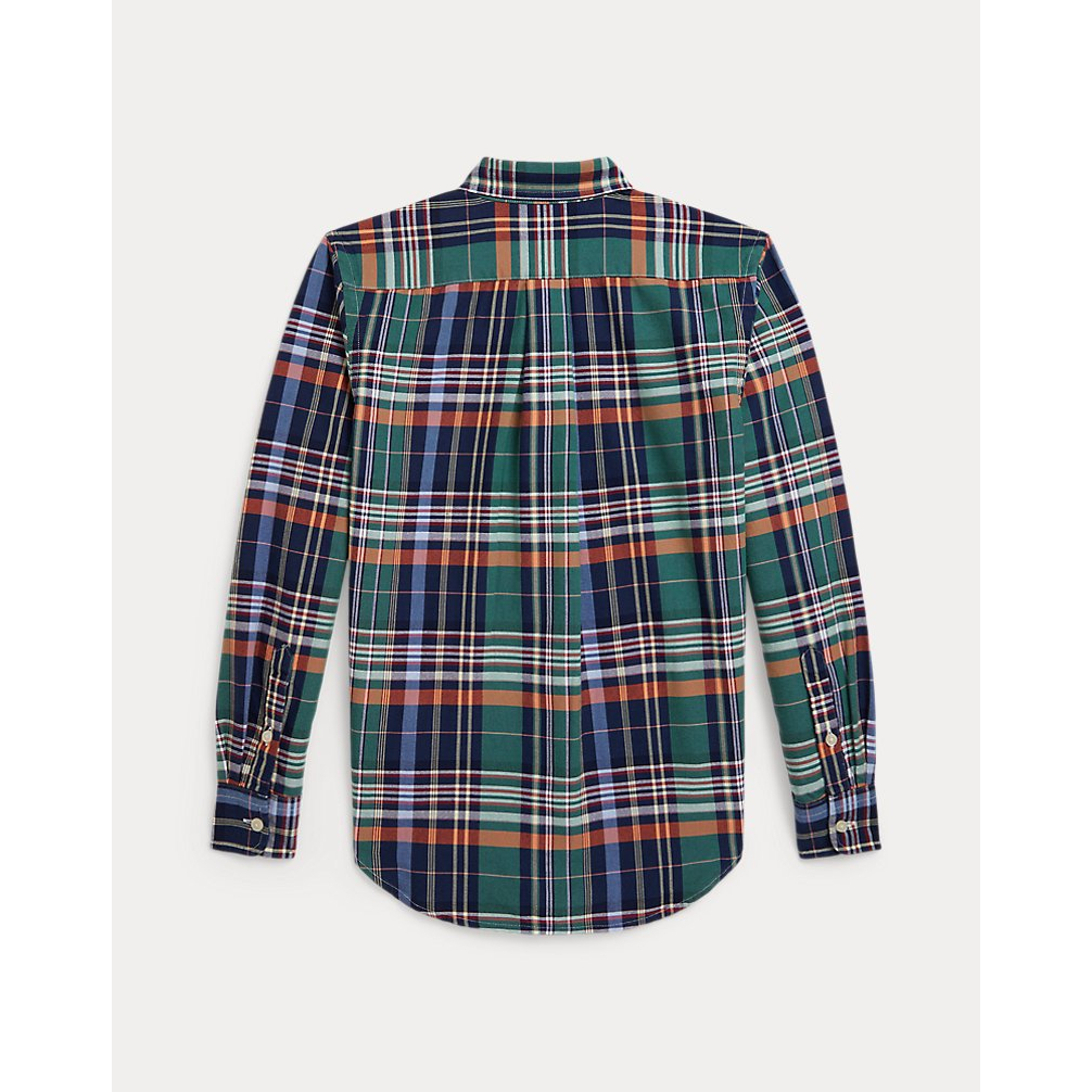 'Plaid Cotton Oxford Shirt' pour Garçons