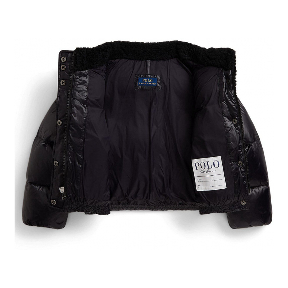 'Girls' 2T-6X Teddy Fleece-Trim Boxy Jacket'