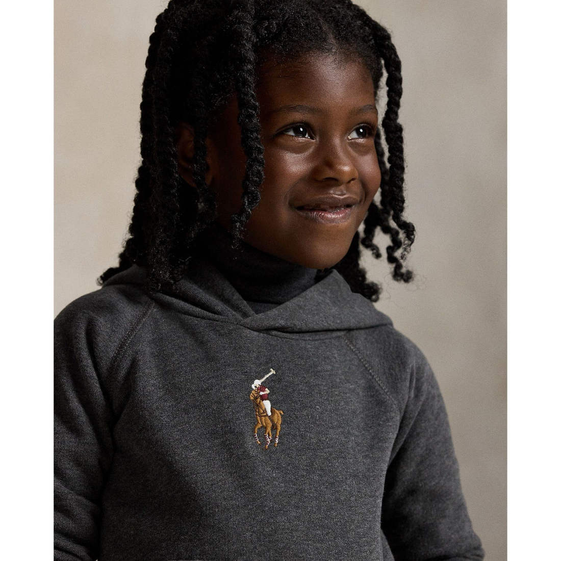 'Girls' 2T-6X Big Pony Long Sleeves Hoodie'