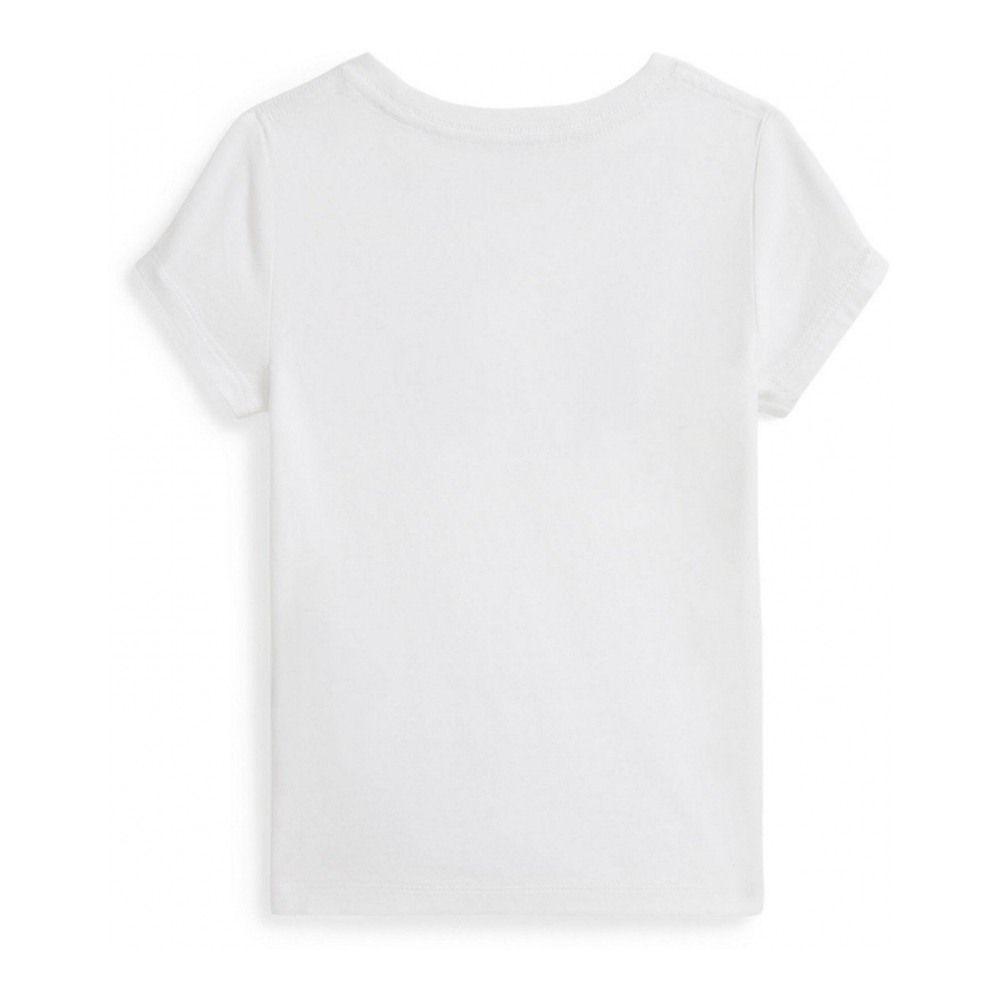 'Girls' 2T-6X Logo Detail T-Shirt'