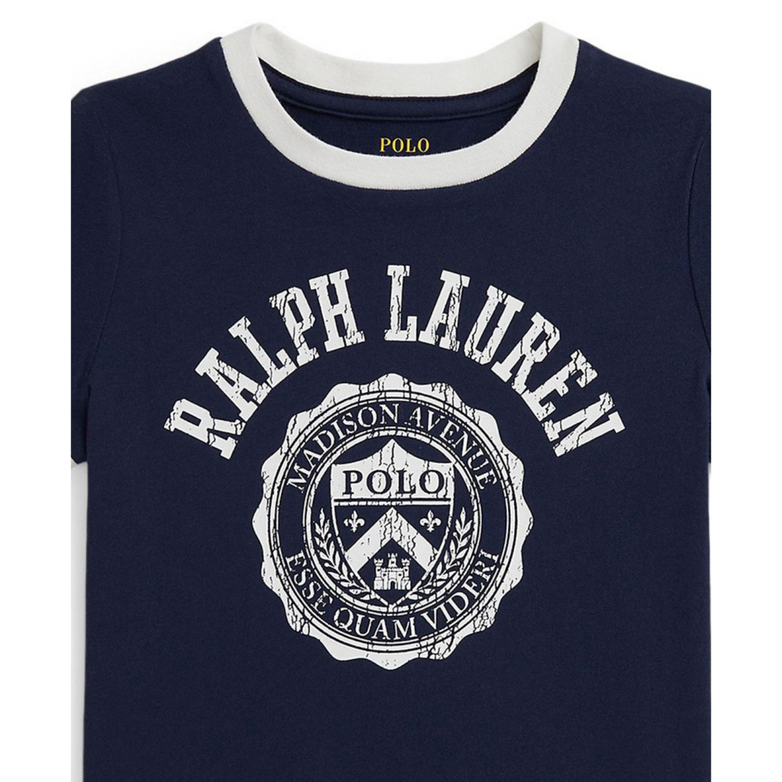 'Girls' 2T-6X Logo Crest Short Sleeve T-Shirt'