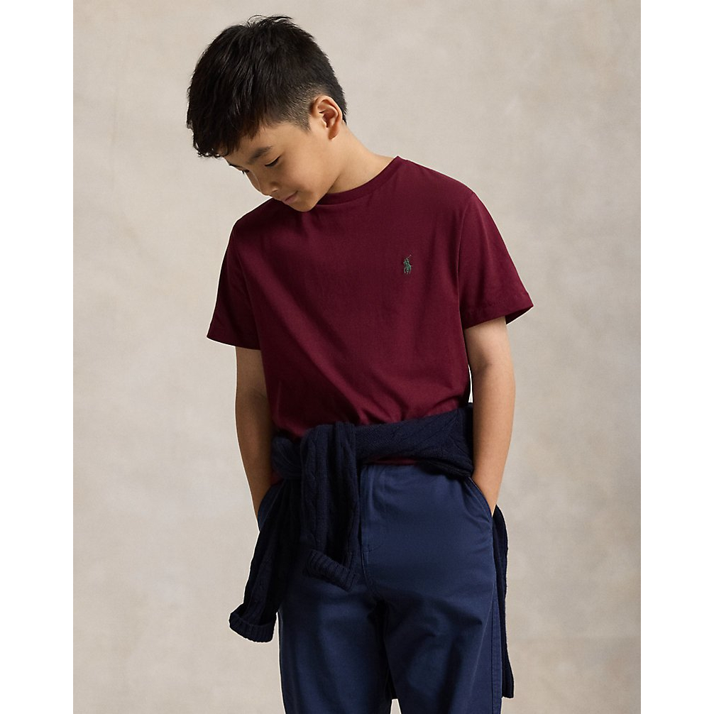 'Cotton Jersey Crewneck Tee' pour Garçons