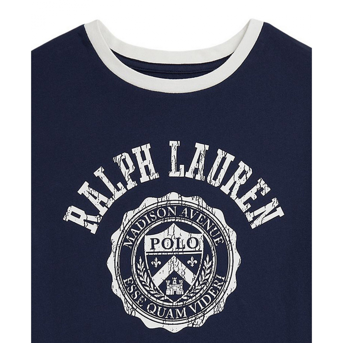 'Girls' 7-16 Logo Crest Crewneck T-Shirt'