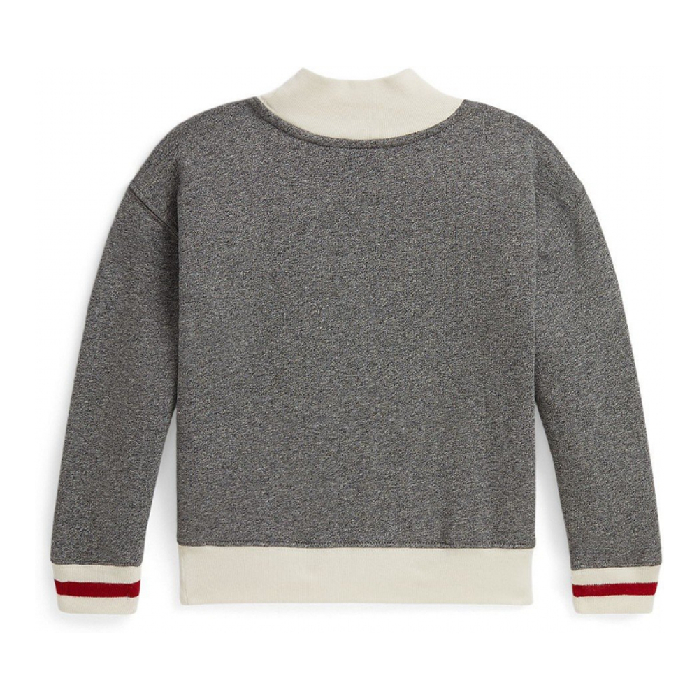 'Girls' 2T-6X Flag Mock Neck Sweatshirt'