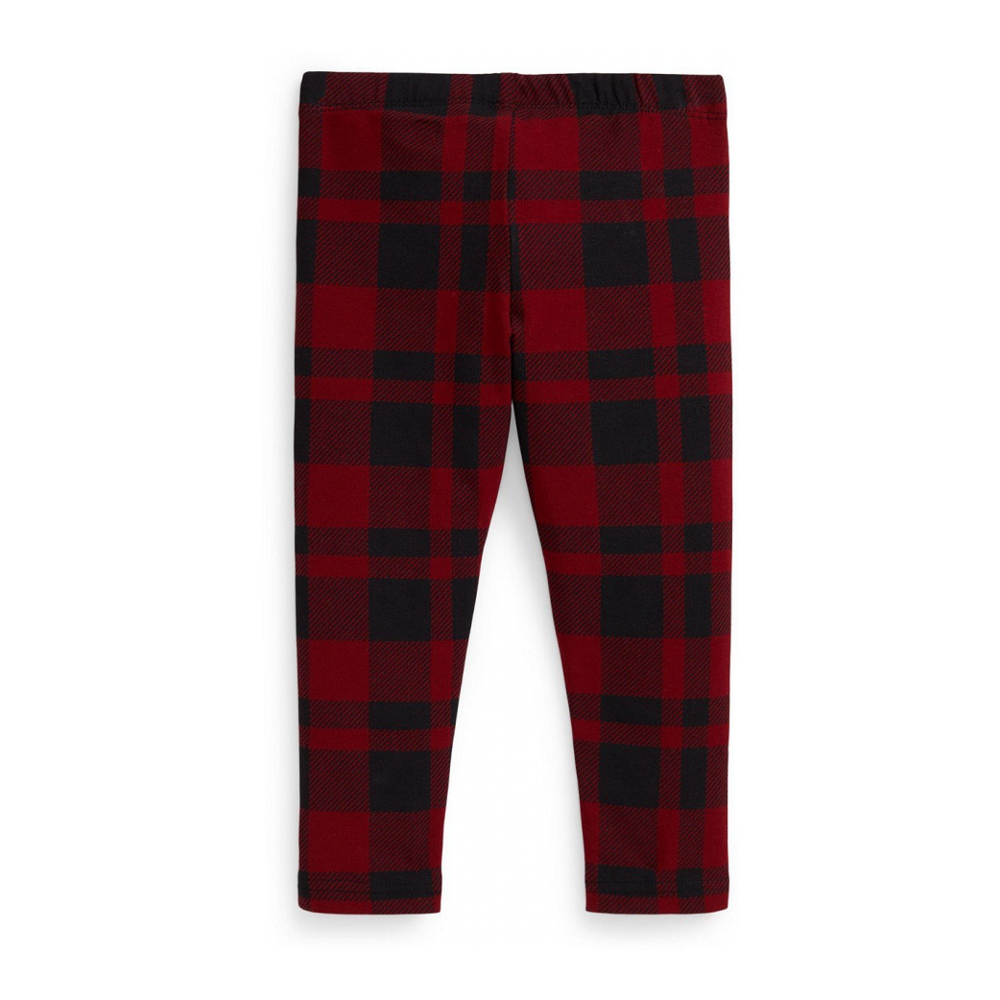 'Girls' 2T-6X Elastic Plaid Leggings'