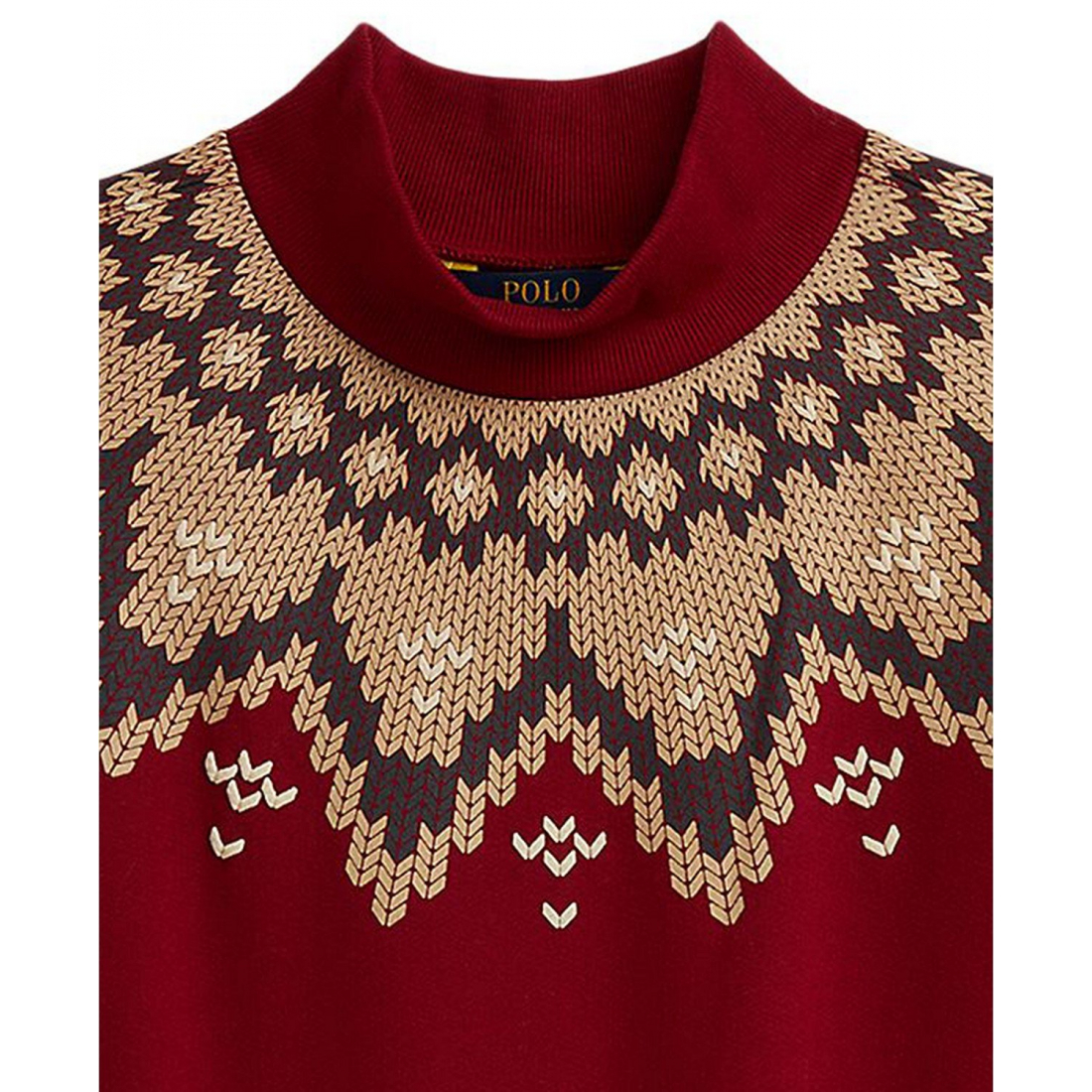 'Girls' 7-16 Fair Isle Boxy Long-Sleeve Sweatshirt'
